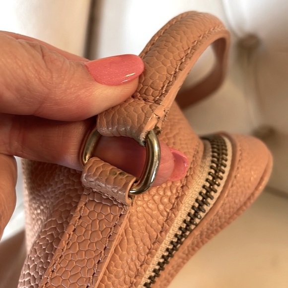 Vittoria Napoli crossbody / handbag Med lots space genuine leather peach rose - Picture 9 of 16